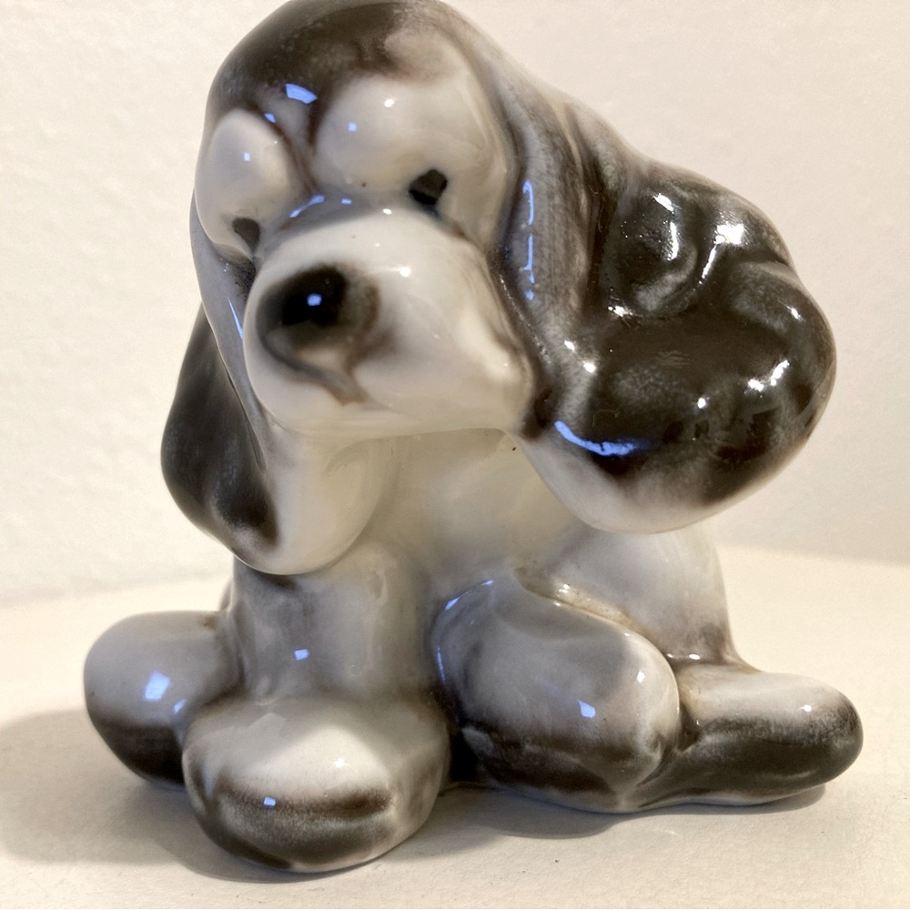 Vintage Styson China Figurine Puppy Dog Cocker Spaniel
